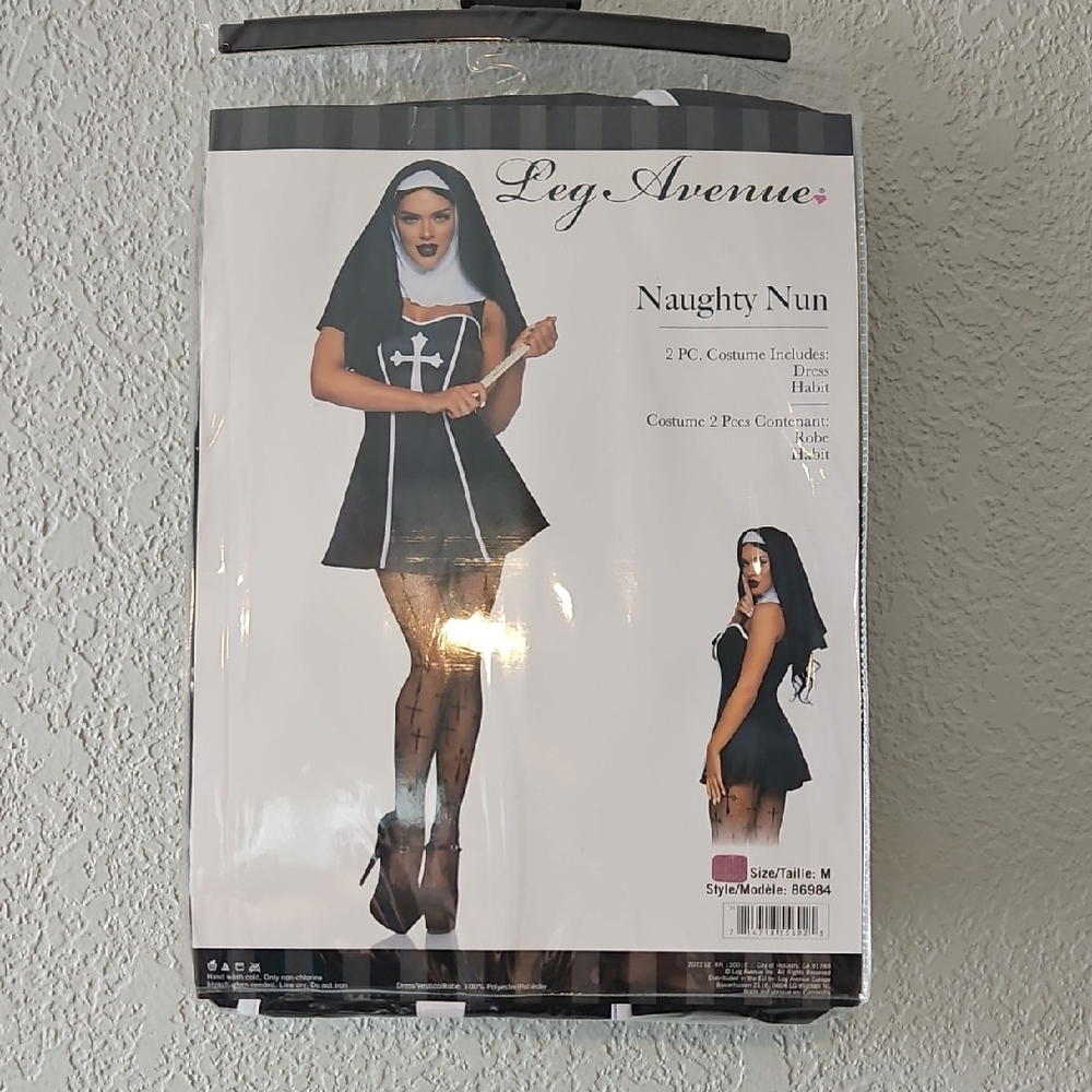 Naughty Nun Costume – Leg Avenue (Size M, New)